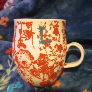 Anthropologie Initial L Mug